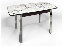 стол "Флорида" СМ-1 раздвижной, опора квадрат хром, венге, ф-ка Бител