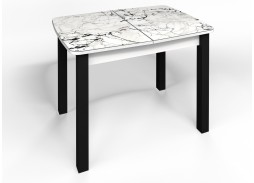 стол "Флорида" СМ-1 раздвижной, опора чёрная квадрат, белый, ф-ка Бител