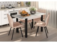 Обеденная группа Флорида-Рим СМ-1, опора чёрная квадрат,...