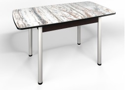 стол "Флорида" СМ-2 раздвижной, опора круглая маталл, венге/серебро, ф-ка Бител