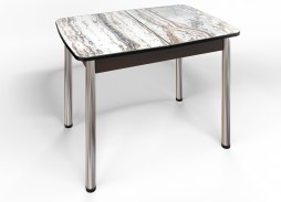 стол "Флорида" СМ-2 раздвижной, опора круглая маталл, венге/хром, ф-ка Бител