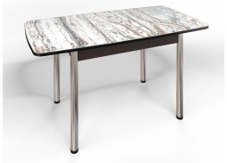 стол "Флорида" СМ-2 раздвижной, опора круглая маталл, венге/хром, ф-ка Бител