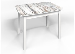 стол "Флорида" СМ-2 раздвижной, опора прямая массив белый, ф-ка Бител