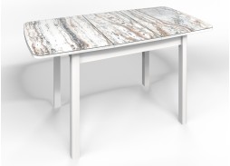 стол "Флорида" СМ-2 раздвижной, опора прямая массив белый, ф-ка Бител