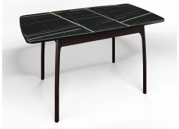 стол "Флорида" СМ-3 раздвижной, опора изогнутая венге массив, ф-ка Бител