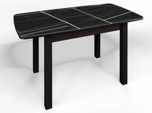 стол "Флорида" СМ-3 раздвижной, опора чёрная квадрат, венге, ф-ка Бител