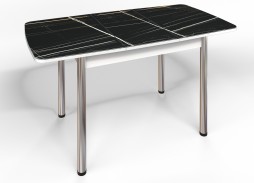 стол "Флорида" СМ-3 раздвижной, опора круглая маталл, венге/хром, ф-ка Бител