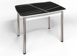 стол "Флорида" СМ-3 раздвижной, опора круглая маталл, венге/хром, ф-ка Бител