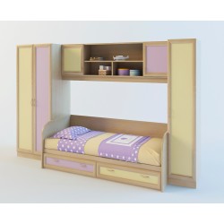 Белоснежка 3 с ящиками детская стенка  с ящиками