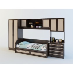 Белоснежка 5 детская стенка (венге/дуб молочный)