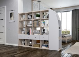 стеллаж перегородка R-15 26 350 Р. в Вира Мебель стеллаж перегородка R-15