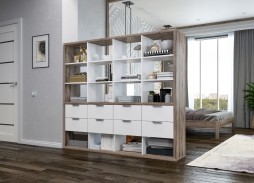 стеллаж перегородка R-18 27 650 Р. в Вира Мебель стеллаж перегородка R-18