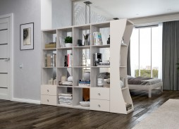 стеллаж перегородка R-21 24 800 Р. в Вира Мебель стеллаж перегородка R-21