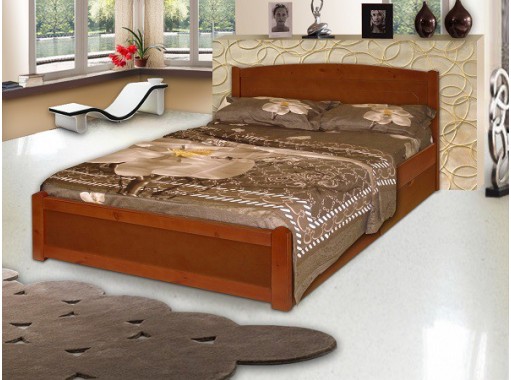 "Берёзка 1" кровать деревянная
