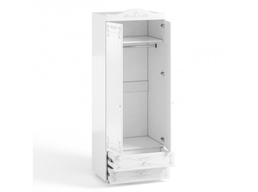 "Италия ИТ-49" шкаф двухдверный с ящиками, гл.560, ф-ка Система Мебели