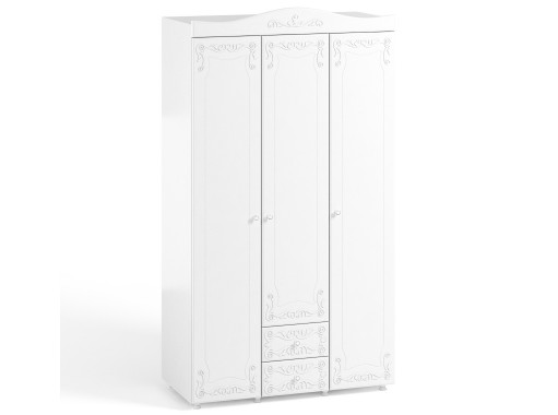 "Италия ИТ-56" шкаф трёхдверный с ящиками, гл. 560, ф-ка Система Мебели
