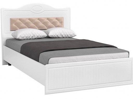 "Монако МН-7+7А" кровать 1200 с мягкой спинкой, с ортопедом, ф-ка Система Мебели