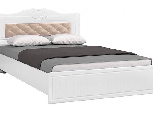 Монако МН-9+9А" кровать 1600 с мягкой спинкой, с ортопедом, ф-ка Система Мебели