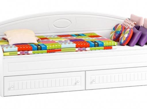 "Монако МН-11" кровать одинарная с ящиками, ф-ка Система Мебели
