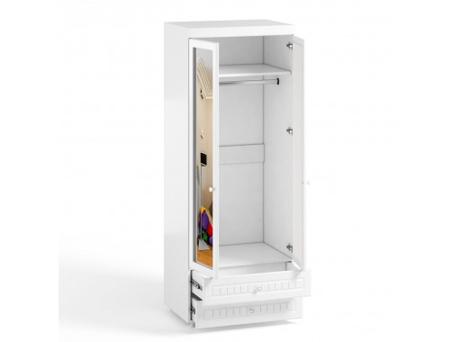"Монако МН-50" шкаф двухдверный с ящиками и зеркалами, гл.560, ф-ка Система Мебели