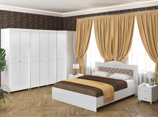 "Монако 7.1" спальня с мягким элементом, ф-ка Система Мебели