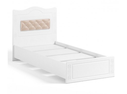 "Афина АФ-10+10А" кровать 900 с мягкой спинкой, с настилом, ф-ка Система Мебели