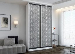 "Сканди ФП 2-02" шкаф купе с фотопечатью 23 800 Р. в Вира Мебель "Сканди ФП 2-02" шкаф купе с фотопечатью