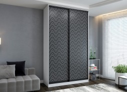 "Сканди ФП 2-08" шкаф купе с фотопечатью 23 800 Р. в Вира Мебель "Сканди ФП 2-08" шкаф купе с фотопечатью