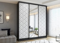 "Сканди ФП 3-01" шкаф купе с фотопечатью 31 500 Р. в Вира Мебель "Сканди ФП 3-01" шкаф купе с фотопечатью