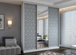 "Сканди ФП 3-04" шкаф купе с фотопечатью 31 500 Р. в Вира Мебель "Сканди ФП 3-04" шкаф купе с фотопечатью