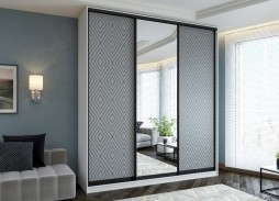 "Сканди ФП 3-06" шкаф купе с фотопечатью 31 500 Р. в Вира Мебель "Сканди ФП 3-06" шкаф купе с фотопечатью