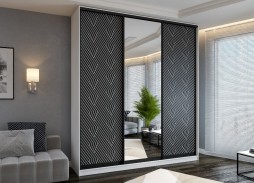 "Сканди ФП 3-07" шкаф купе с фотопечатью 31 500 Р. в Вира Мебель "Сканди ФП 3-07" шкаф купе с фотопечатью