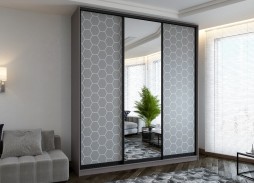 "Сканди ФП 3-09" шкаф купе с фотопечатью 31 500 Р. в Вира Мебель "Сканди ФП 3-09" шкаф купе с фотопечатью