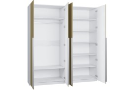 Софт тач 18 шкаф четырёхдверный распашной МДФ