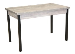 Стол обеденный "Бродвей" 70*120/170 бетон тёмный/металлик, ф-ка Система Мебели
