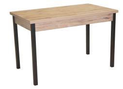 Стол обеденный "Бродвей" 70*120/170 велингтон/чёрный, ф-ка Система Мебели