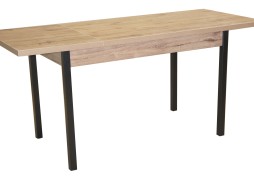 Стол обеденный "Бродвей" 70*120/170 велингтон/чёрный, ф-ка Система Мебели