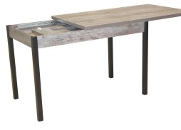 Стол обеденный "Бродвей" 70*120/170 пасадена/чёрный, ф-ка Система Мебели