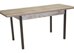 Стол обеденный "Бродвей" 70*120/170 пасадена/чёрный, ф-ка Система Мебели