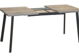 Стол обеденный "Бэлфаст" 75*120/160 пасадена/чёрный, ф-ка Система Мебели