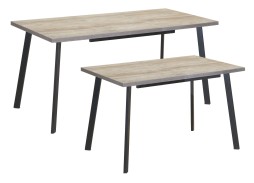 Стол обеденный "Бэлфаст" 75*120/160 пасадена/чёрный, ф-ка Система Мебели