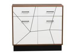 "Гамма 54.07" комод таксония/белый, ф-ка Олимп 10 240 Р. в Вира Мебель "Гамма 54.07" комод таксония/белый, ф-ка Олимп