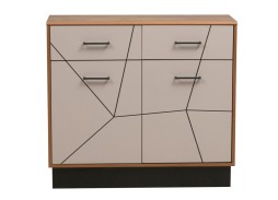 "Гамма 54.07" комод таксония/грей, ф-ка Олимп 10 240 Р. в Вира Мебель "Гамма 54.07" комод таксония/грей, ф-ка Олимп