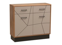 "Гамма 54.07" комод таксония/грей, ф-ка Олимп 10 240 Р. в Вира Мебель "Гамма 54.07" комод таксония/грей, ф-ка Олимп