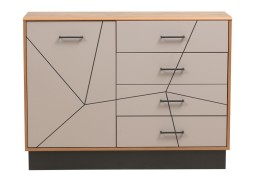 "Гамма 54.08" комод таксония/грей, ф-ка Олимп 12 632 Р. в Вира Мебель "Гамма 54.08" комод таксония/грей, ф-ка Олимп