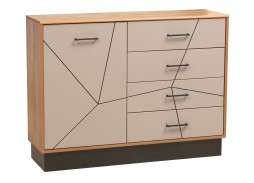 "Гамма 54.08" комод таксония/грей, ф-ка Олимп 12 632 Р. в Вира Мебель "Гамма 54.08" комод таксония/грей, ф-ка Олимп