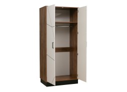 "Гамма 54.03" шкаф для одежды таксония/белый, ф-ка Олимп 17 393 Р. в Вира Мебель "Гамма 54.03" шкаф для одежды таксония/белый, ф-ка Олимп