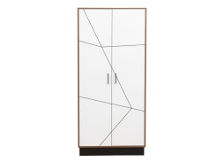 "Гамма 54.03" шкаф для одежды таксония/белый, ф-ка Олимп 17 393 Р. в Вира Мебель "Гамма 54.03" шкаф для одежды таксония/белый, ф-ка Олимп