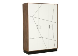 "Гамма 54.12" шкаф для одежды таксония/белый, ф-ка Олимп 27 174 Р. в Вира Мебель "Гамма 54.12" шкаф для одежды таксония/белый, ф-ка Олимп