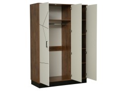 "Гамма 54.12" шкаф для одежды таксония/белый, ф-ка Олимп 27 174 Р. в Вира Мебель "Гамма 54.12" шкаф для одежды таксония/белый, ф-ка Олимп